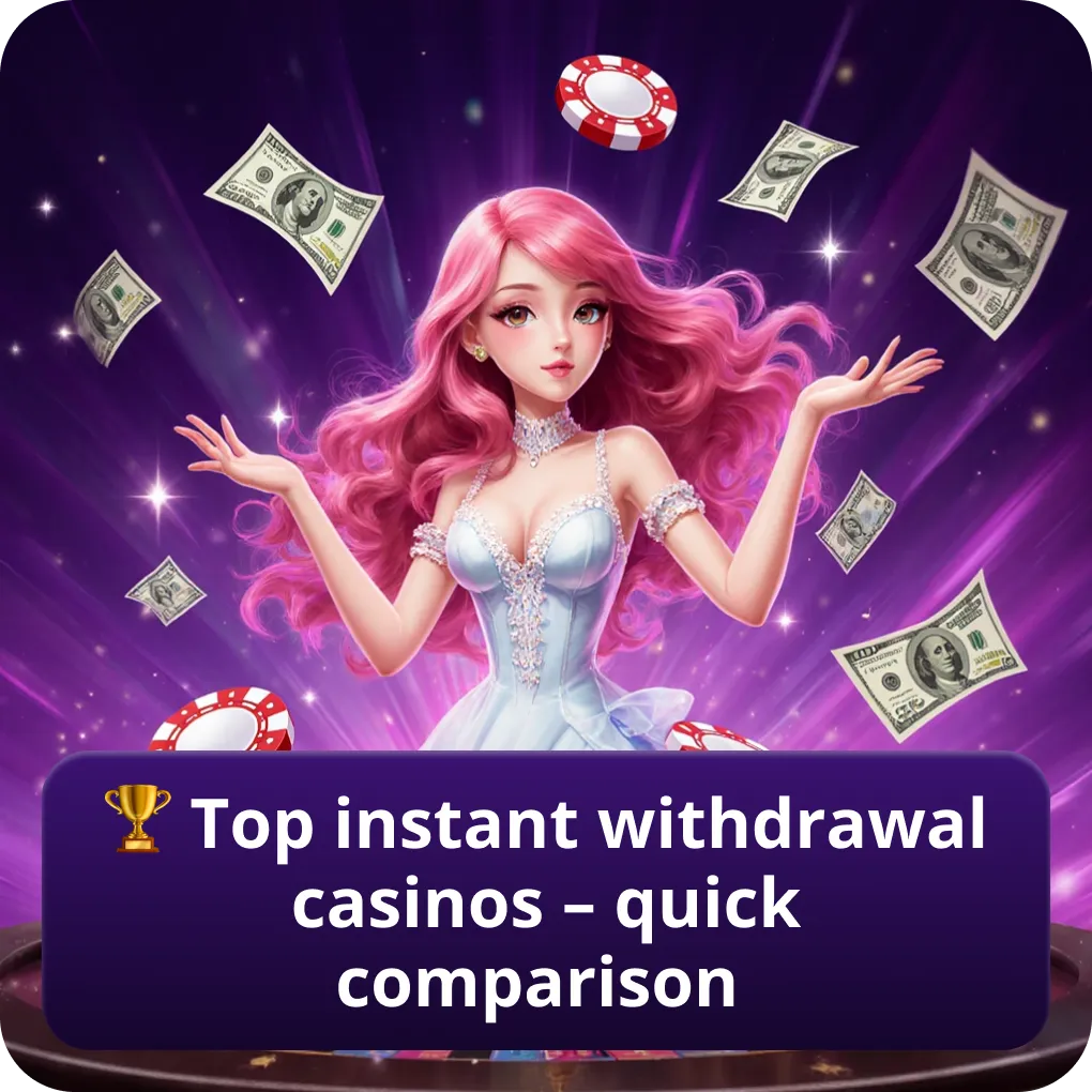 🏆 Top instant withdrawal casinos – quick comparison