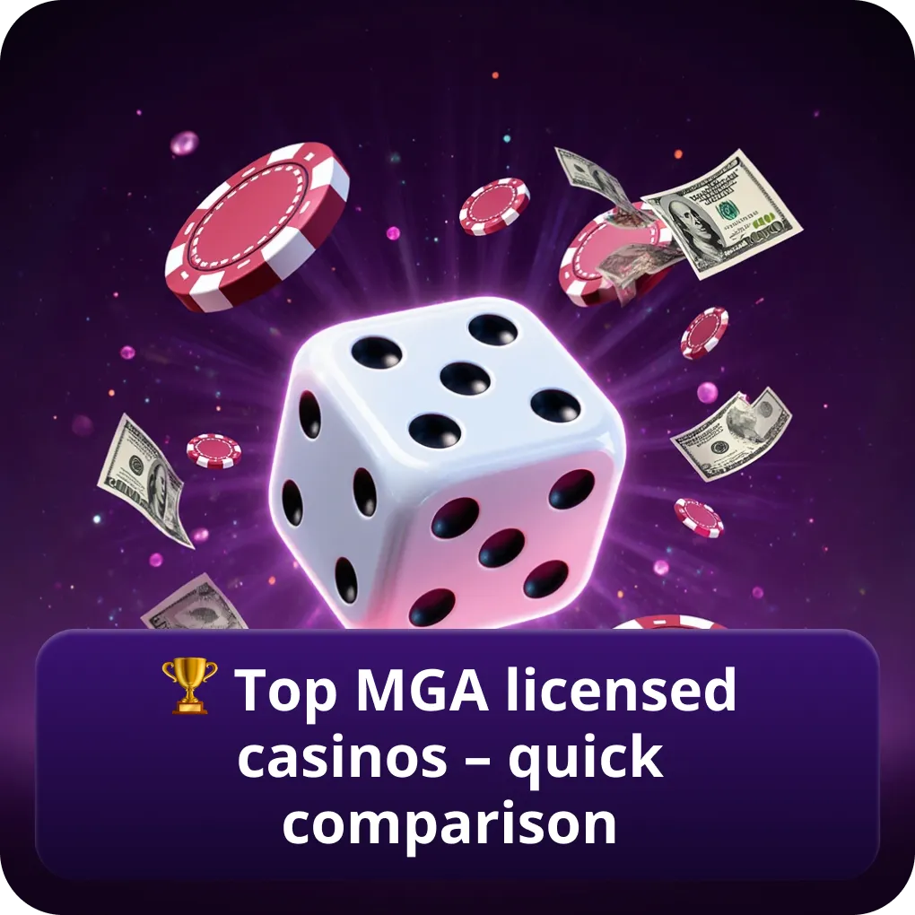 🏆 Top MGA licensed casinos – quick comparison